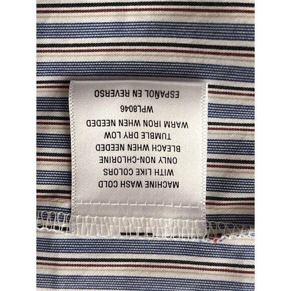 BAR III $80 Blue Striped Ruffled Slitted Dress One Shoulder Cotton Size S - Picture 4 of 10